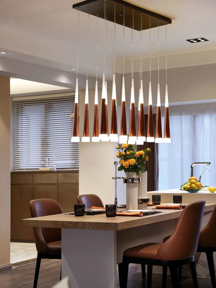 Modern Design Gold Black Minimalist Luster LED Chandelier for Bedroom Dining Living Room Loft Restaurant Cafe Interior Home Deco