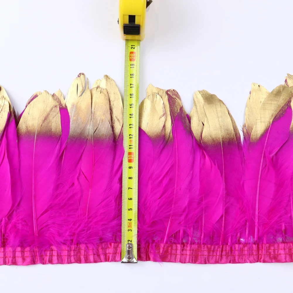 Goose Feathers 15-20cm 1Meter/lot For Party Dresses Decoration Craft