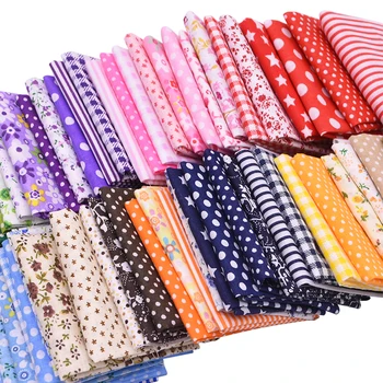 

56pcs 25cm*25cm Printed Floral Cotton Fabric Cloth For Patchwork DIY Sewing Sewing Patchwork Needlework Doll Materal Multicolor