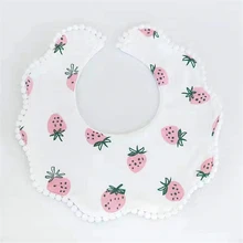 

Baby Bib Cotton Floral Print Pincess Bibs Adjustable Boys Girls Newborn Food Feeding Saliva Towel Burp Cloth Infant Baby Stuff