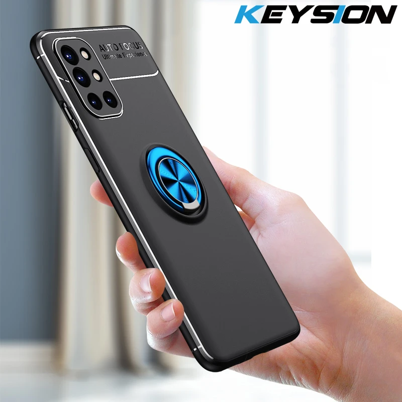 Keysion Shockproof Case For Oneplus 9r 9 Pro 5g Soft Silicone Magnetic Ring Stand Phone Back Cover For Oneplus 9r One Plus 1 9r Phone Case Covers Aliexpress
