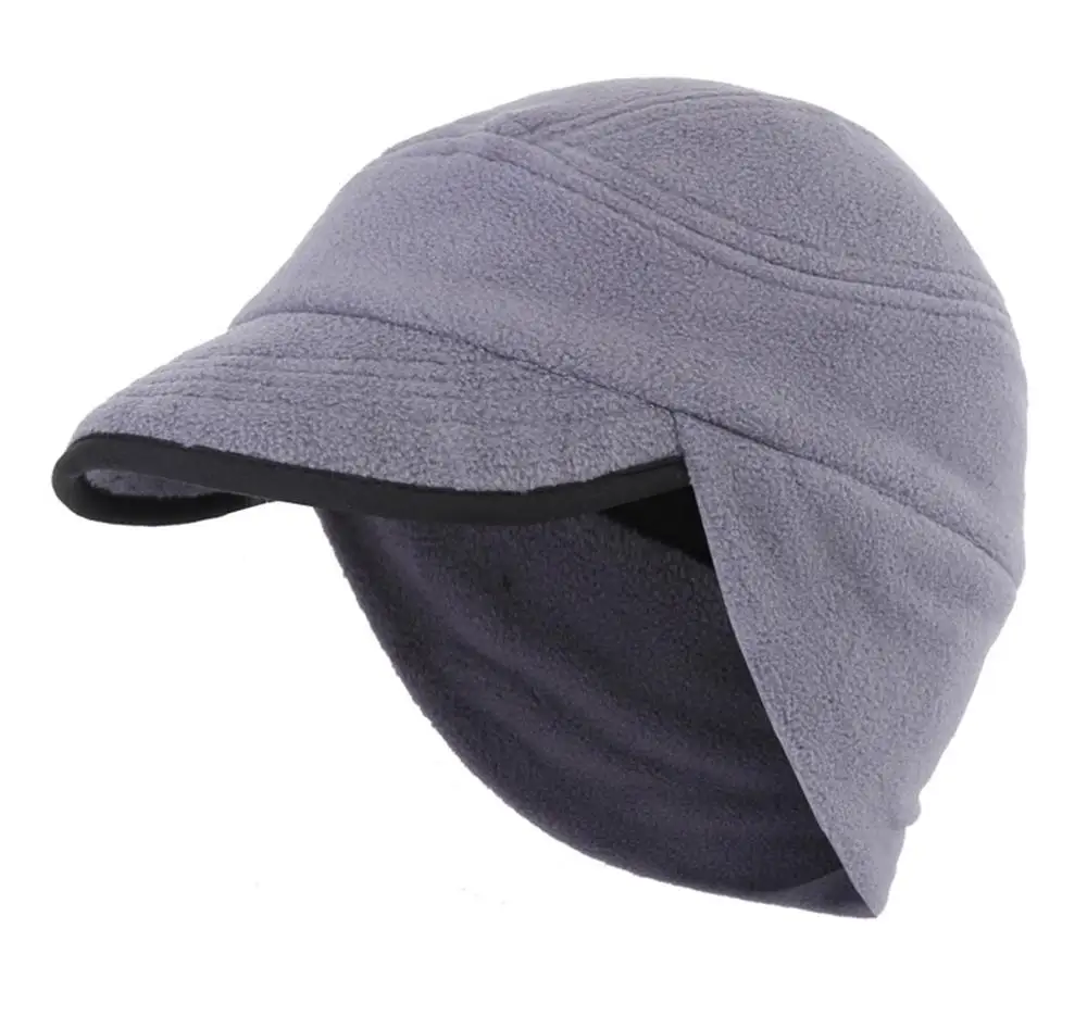 

Connectyle Men's Women Winter Warm Skull Cap Outdoor Windproof Soft Fleece Earflap Beanie Daily Hats with Visor