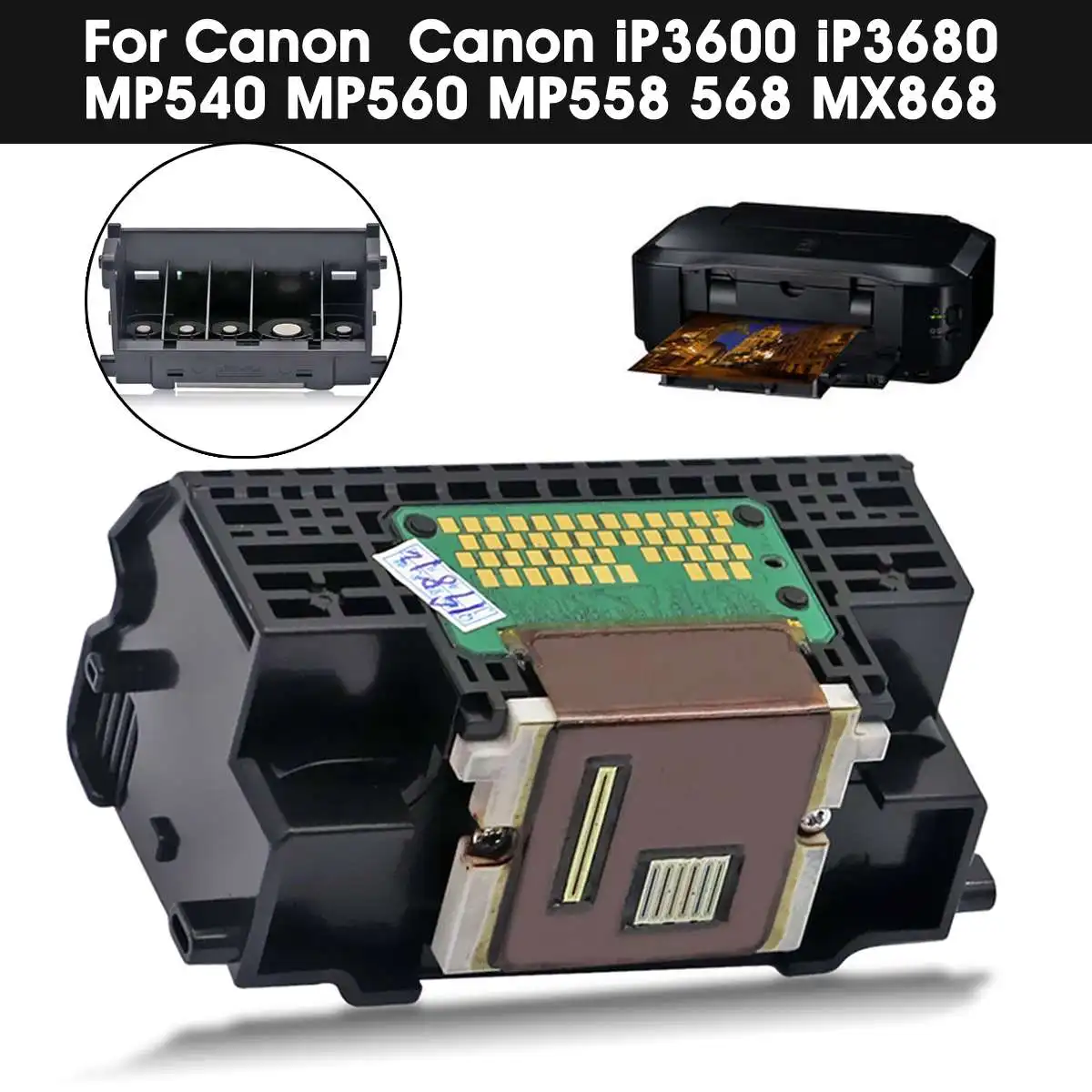 

LEORY QY6-0073 Printer Head Printhead Printer Parts Accessories Repair Replacement For iP3600 iP3680 MP540 MP560 MP558 568 MX868