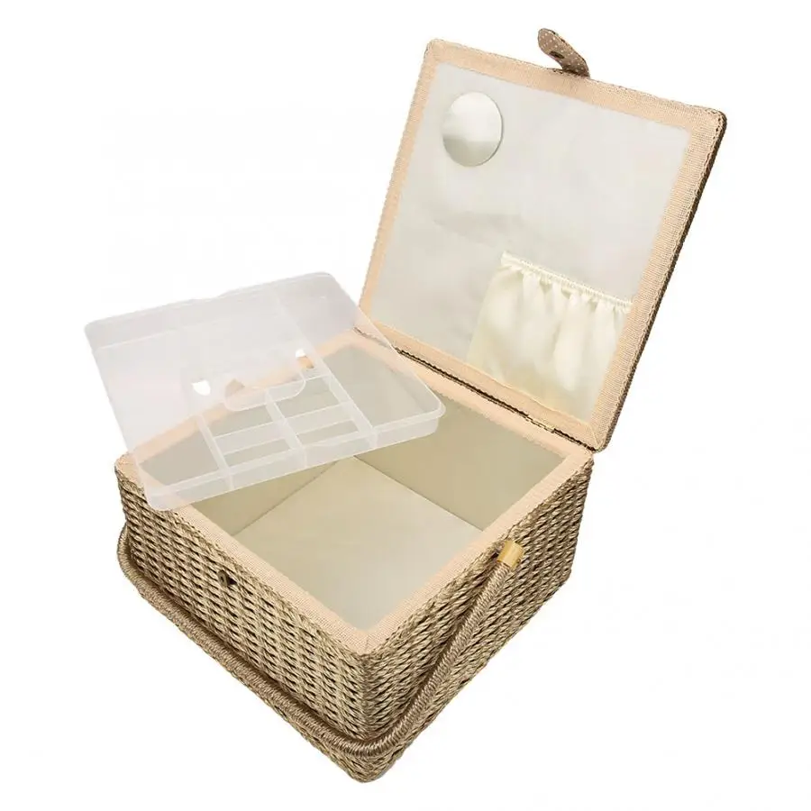 Large European Sewing Storage Box Household Embroidery Set Hand-Made Knitting Tool
