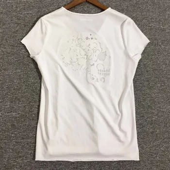 

Women T-shirt Skull T-shirt with Back