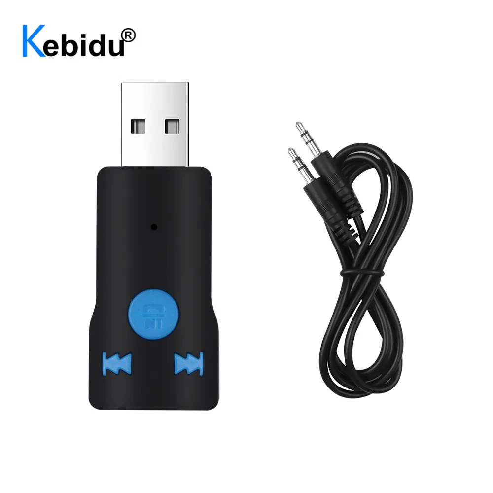 Kebidu USB Bluetooth приемник 4 1 Беспроводной адаптер аудио 3 5 мм автомобильный комплект