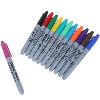 

12PCS/box Professional Tattoo Transfer Pen Tattoo Transfer Skin Marker Pen For Makeup Tattoo Accessories Supply