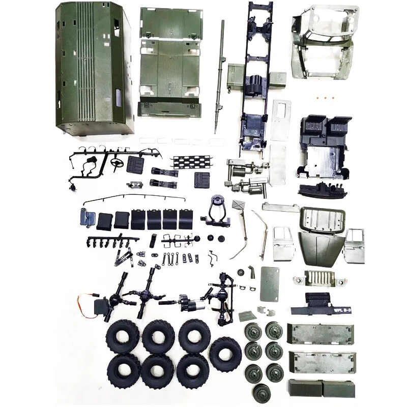 

for WPL B36 Truck KIT 1:16 Ural RC Truck DIY Set 2.4G 6WD Rock Crawler Command Communication Vehicle KIT Toy for Boys