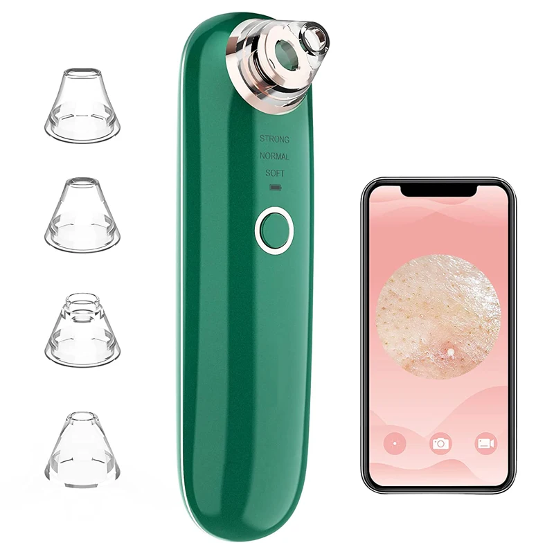 Blackhead Remover Vacuum Upgraded Visible Facial Pore Cleaner HD Camera Electric Zit Extractor Sucker Removal Tools | Красота и