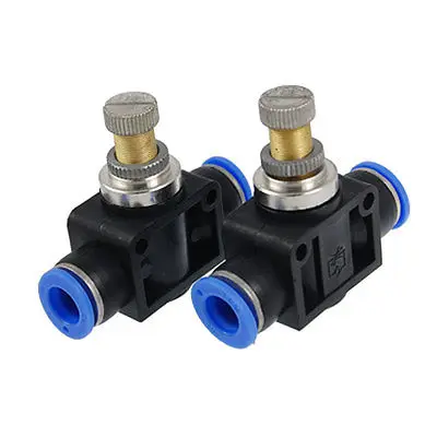 

2 Pcs 10mm Two Way One Touch Fitting Speed Controller