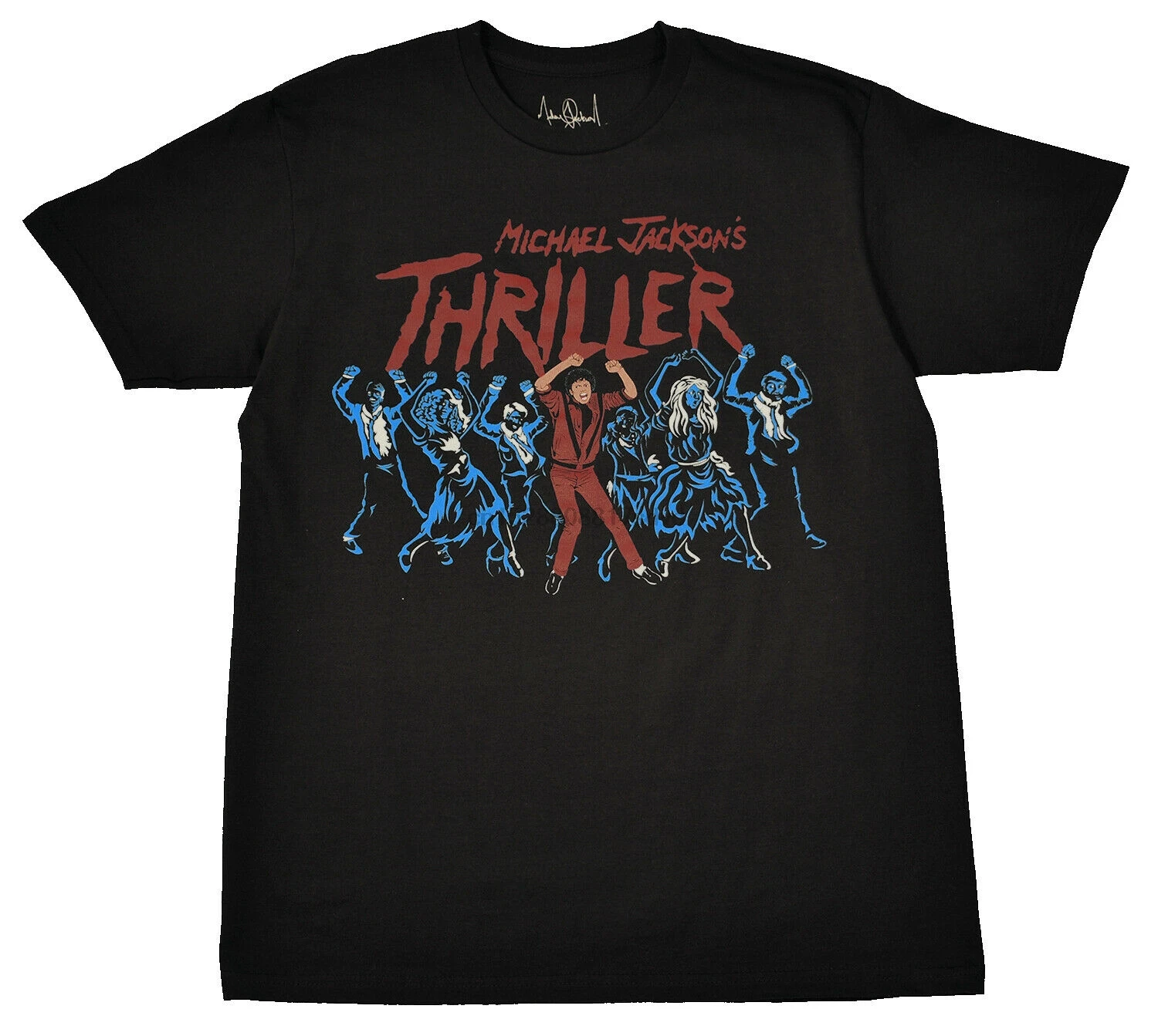 Майкл Джексон Thriller танцевальная футболка Черная ретро поп-музыка Mj Legend Мужская