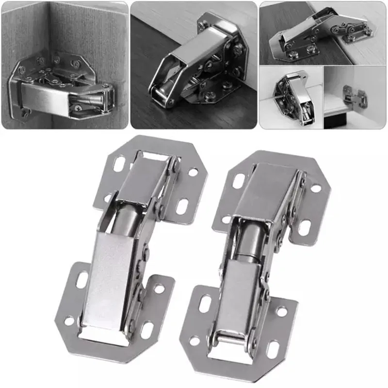 3-4 Inch 90 Degree Thicken Free Drilling Hole Cabinet Door Soft Closing Hydraulic Hinge Furniture Hardware stainless steel hinges door hinges gas spring hinges gas strut hinges plastic hinges nylon hinges
