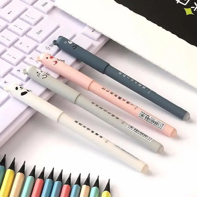 1 шт Lytwtw канцелярские принадлежности мультфильм милые Kawaii Животные медведь ручка Креативные школьные офисные гелевые ручки ручка для выражений подарок