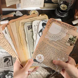 Bloc Notes autocollants Vintage, étiquette Scrapbooking, pour Journal intime, papeterie scolaire et de bureau, 25 pièces/paquet 