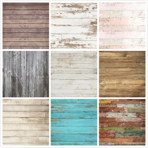 Newborns Photography Backdrop Wood Floor Dark Brown Wooden Planks Birthday Party Decor Studio Portraits Photo Shoot Background