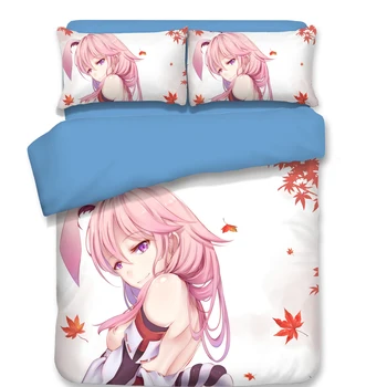 

Game Girl Sakura Anime Bedding Duvet Cover Pillowcase Twin Full Queen King Single Double Size Adult Teenage Dorm Bedroom Decor