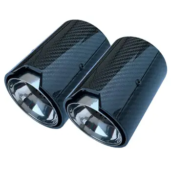 

1PCS Real Carbon Fiber Exhaust Pipe Muffler tip For BMW M Performance exhaust pipe M2 F87 M3 F80 M4 F82 F83 M5 F10 M6 F12 F13
