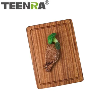 

TEENRA Solid Wood Cutting Board Non-slip Kitchen Chopping Board Vegetable Meat Tools Cutting Board Kitchen Accessories
