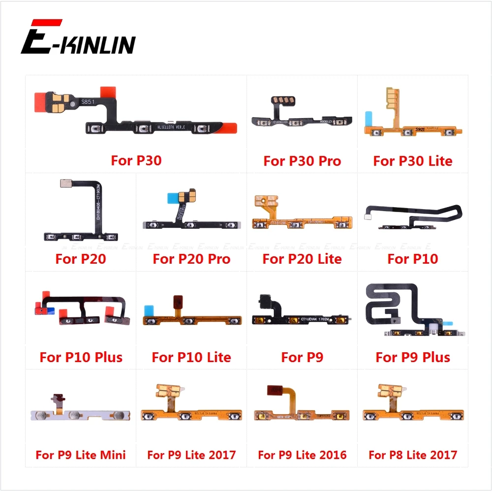 

Power ON OFF Mute Switch Control Key Volume Button Flex Cable For HuaWei P30 P20 Pro P10 P9 Plus Mini P8 Lite 2017