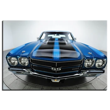 

Classic Chevrolet Chevelle Super Car Poster Wall Art Canvas Print For Home Decor Vehicle Canvas Painting