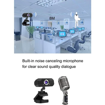 

HD 1080P Webcam Autofocus Web Camera Cam for PC Laptop Desktop with Microphone