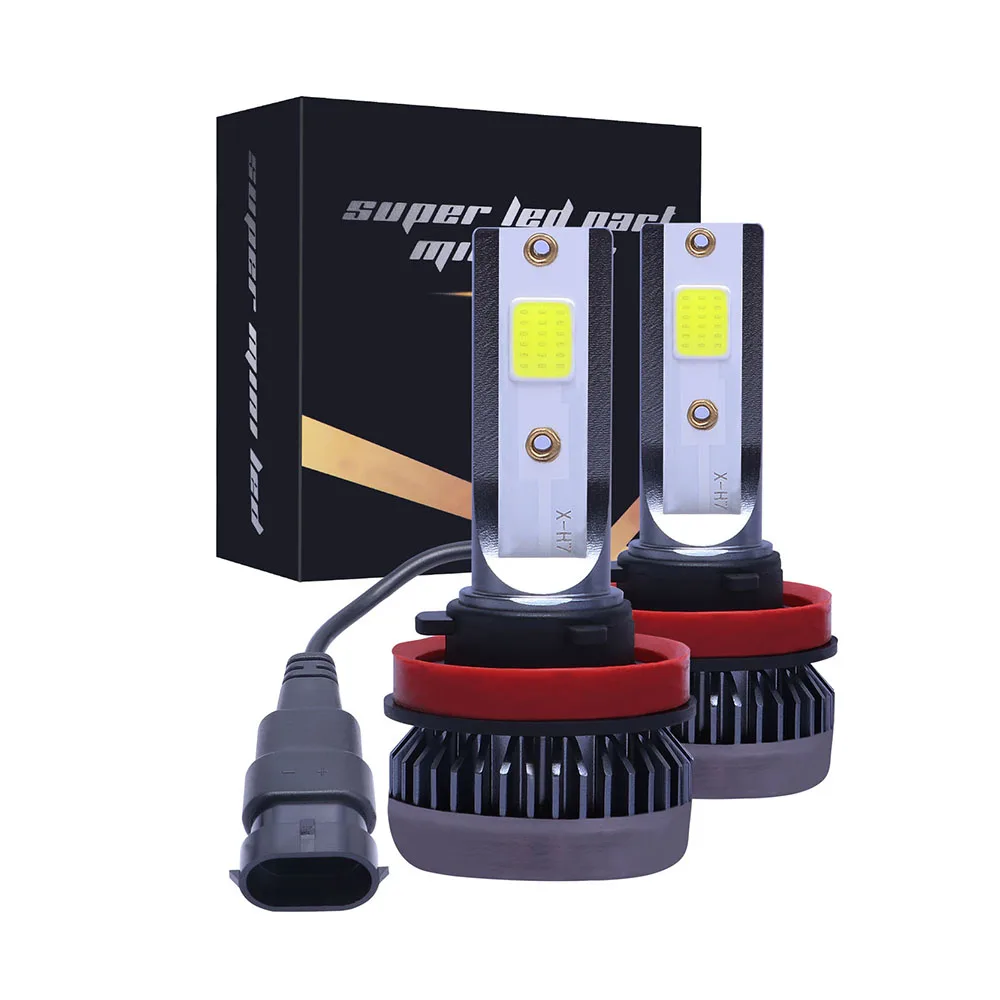 

2pcs/1pair Auto LED Lamps Motorcycle Headlamps Kit Car LED Fog Light H7 H8 H3 H11 Headlight Bulbs