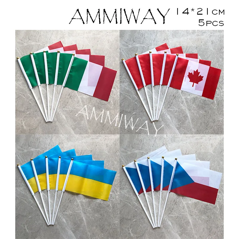 Флаг AMMIWAY 14x21 см 5 шт. | Дом и сад
