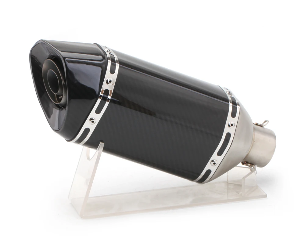 Motocicleta modificado Tubo de escape todo o Grande carbono hexagono 51 Linhas Порто adequado para CB400 z750 Z800