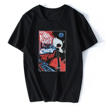 

Short Sleeve Funny Design Adventure Time Mens T-shirt - Marceline Vampire Queen Live At Candy Tavern Aesthetic Men Tumblr
