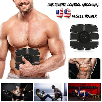 

Professional EMS Muscle Training Gear Remote Control Abdominal Muscle Trainer Fat Burning Smart Body Building Fitness Kits Abs