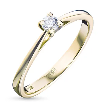 

Yellow gold ring with a diamond e0301kts10153900