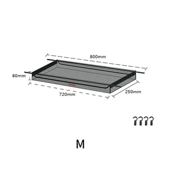 Outdoor Rack Storage Mesh Bag Camping Hiking Tableware Organizer Portable Tripod Bag Water Filter Shelf 2