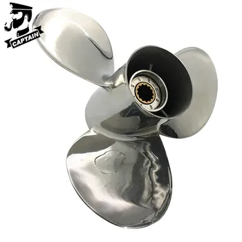 

Captain Propeller 12x14 Fit Mercury Outboard Engines 30HP 25HP 35HP 48HP 60HP 55HP 60HP 70HP Stainless Steel 13 Tooth Spline RH