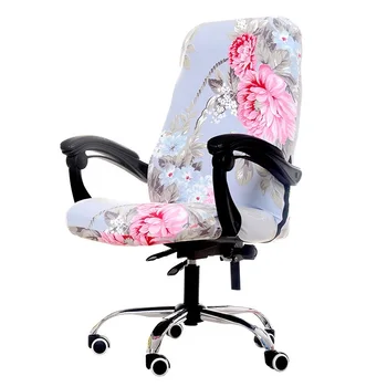 

1 Pcs Pastoral Printed Computer Arm Chair Cover Spandex Stretch Elastic Office Chair Covers S/m/l 3 Sizes Anti-dirty Chair Cover