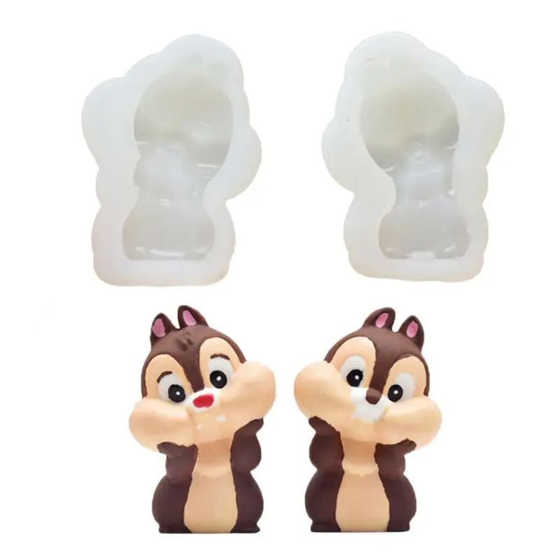 2 шт./компл. 3D Шиншилла силиконовой формы для мыльных форм для мыла Fondant Mold Шоколадный торт выпечки 72XF