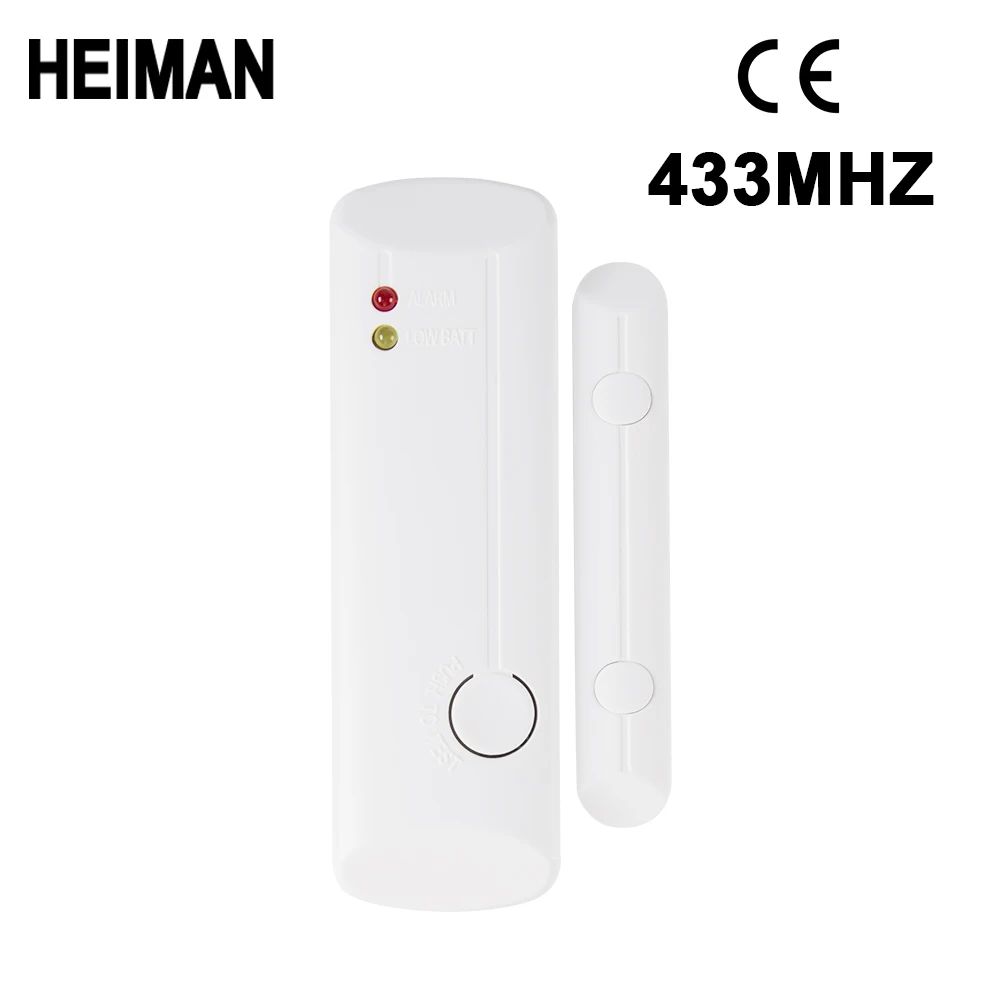 

HEIMAN 433MHz Wireless Window Door Magnet Sensor Detector For Home Wireless Alarm System Burglar security prompt