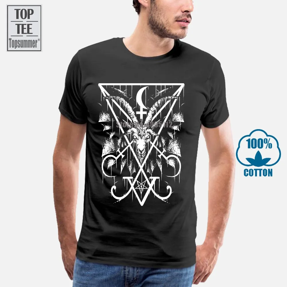 Luciferian Witchcraft Satanic футболка S 6Xl Xlt 3Xlt Футболка с рукавами Летняя мужская Топы