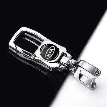 

3D Metal Car Key Ring Keychain Key Holder Logo Auto Accessories For KIA Benz Audi Toyota Honda Volkswagen Ford Nissan Chevrolet