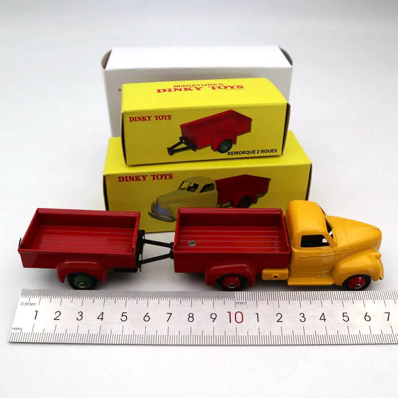 Набор атласа Dinky Toys 25S 25P Remorque 2 Roues Studebaker Camionnette Diecast модели автомобилей