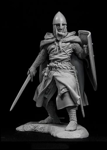 1/24 древний человек воин воротник-стойка (с основанием) модельная фигурка из смолы