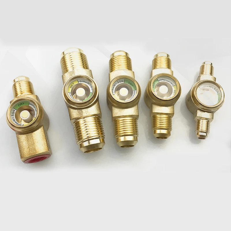 brass central air conditioner sight glass SG series refrigeration sight