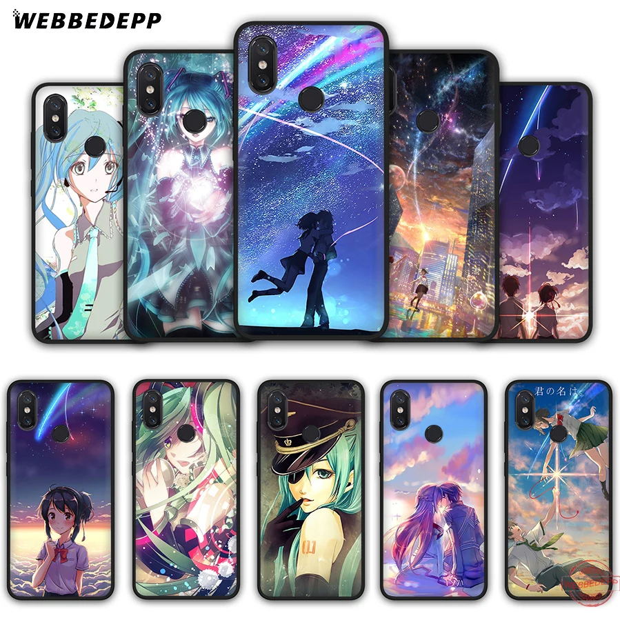WEBBEDEPP Kiminonawa Your Name Japanese anime Soft Case for Xiaomi Mi A3 9 9T 10 Lite CC9E Max 3 Redmi 7A K20 Pro K30 X2 | Мобильные