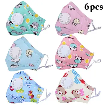 

6PCS Mouth Mask PM2.5 Dustproof Protective Mouth Cover Face Mouth Mask for Kids