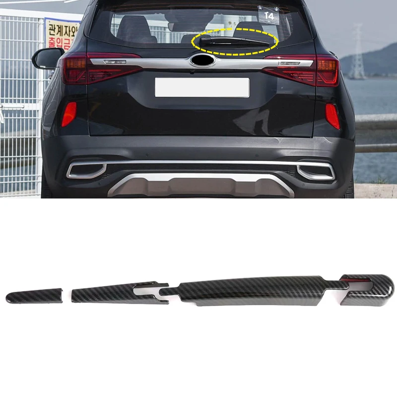 Накладка на заднее стекло для Kia Seltos 2019-2020 декоративная накладка из АБС-пластика