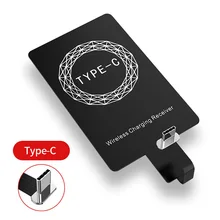 Qi Wireless Charger Receiver Induction Charging Adapter for Samsung Note 4 5 S4 S5 IPhone 7 6 6S Plus SE 5S Android USB Type C