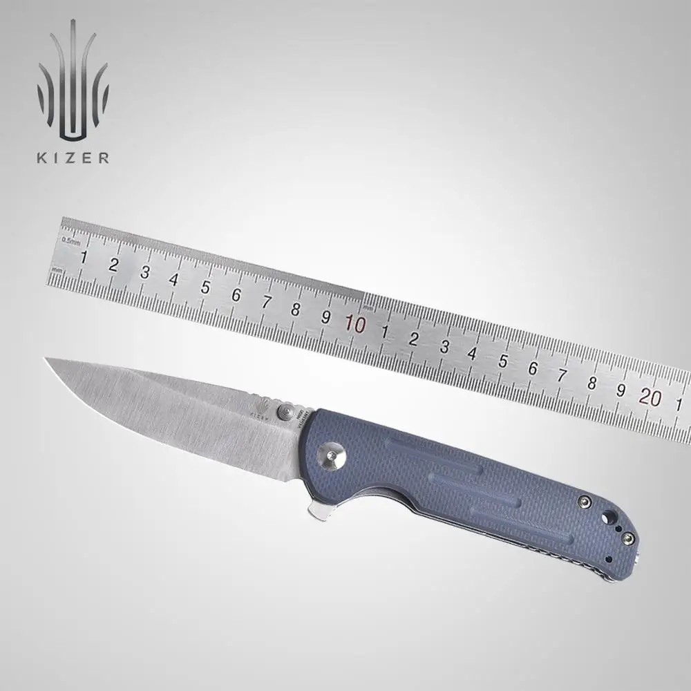 

Kizer folding knife V4543N1/N2 justice 2020 new camping knife G10 handle with N690 steel blade knife