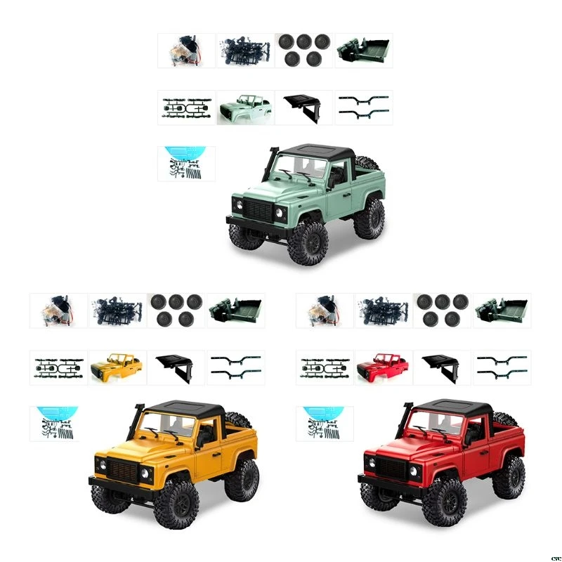 1/12 Рок Гусеничный D91 2,4G 4WD RC автомобиль дистанционного управления грузовик игрушки в разобранном комплекте защитник