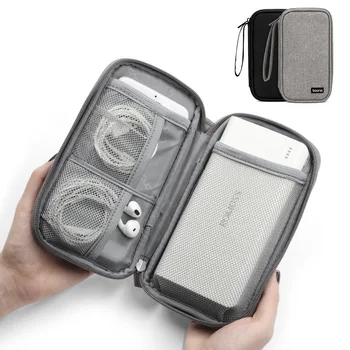 

Portable Desktop organizer Power Bank Storage Bag Headset Cell Phone Data Line Handbags Supplies Household Products Accessories
