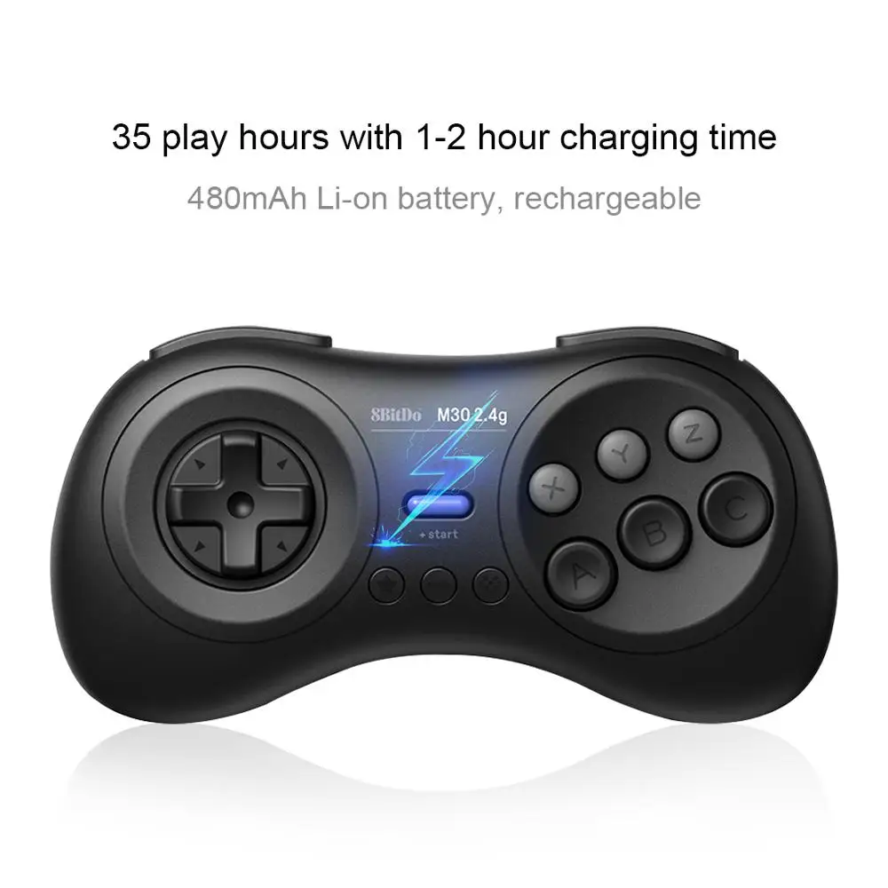 8bitdo M30 2,4G Беспроводной игрового контроллера геймпад для sega Genesis мини и игры sega Mega Drive Мини-sega Genesis