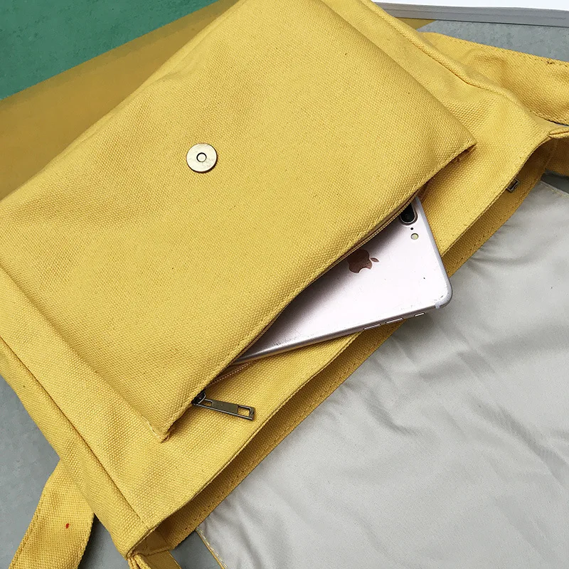 

2018 New Style Simple Single-shoulder Crossbody Bag Korean-style Messenger Bag Students Canvas Backpack WOMEN'S Bag